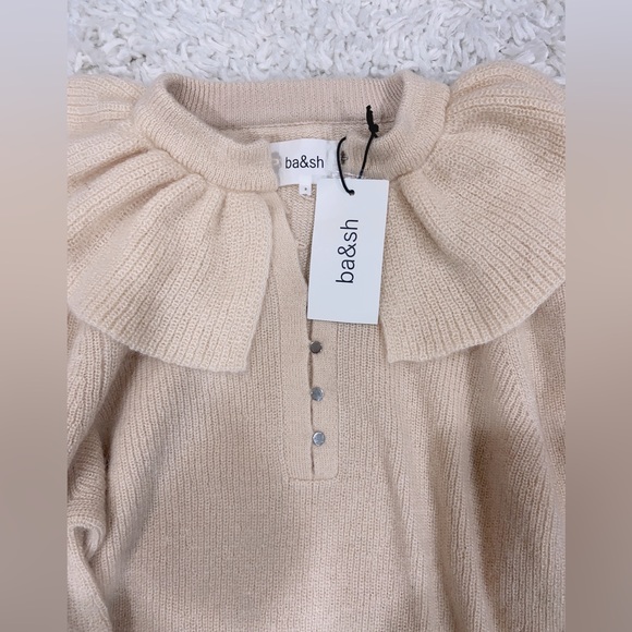 NWT Ba&Sh Hoa Wool & Mohair-Blend Sweater - Picture 6 of 7